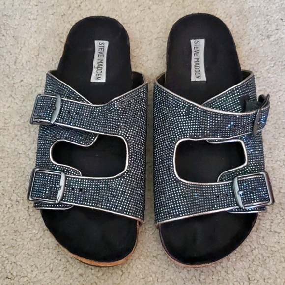 Steve Madden Sparkly Birkenstock Sandal 